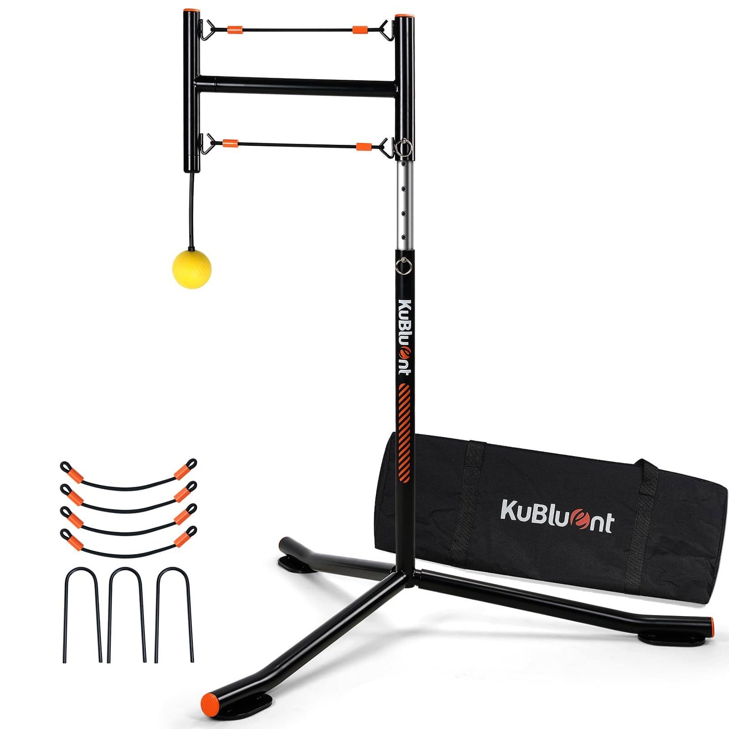 Rock Ii Batting Practice & Hitting Swing Trainer With Auto Reset Function For Baseball And Softball Training, Height Adjustable, Portable