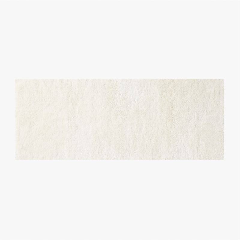 Organic Cotton Warm White Bath Runner Rug 24x60 - Cb2