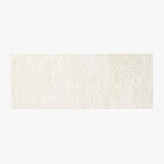 Organic Cotton Warm White Bath Runner Rug 24x60 - Cb2