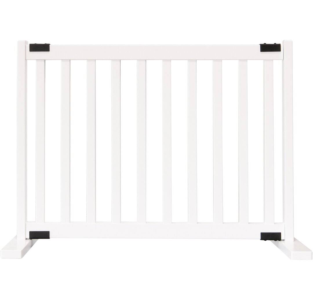 Wood Free Standing Pet Gate Tucker Murphy Pet Size: 28 W Up To 48 X 15, Color: White