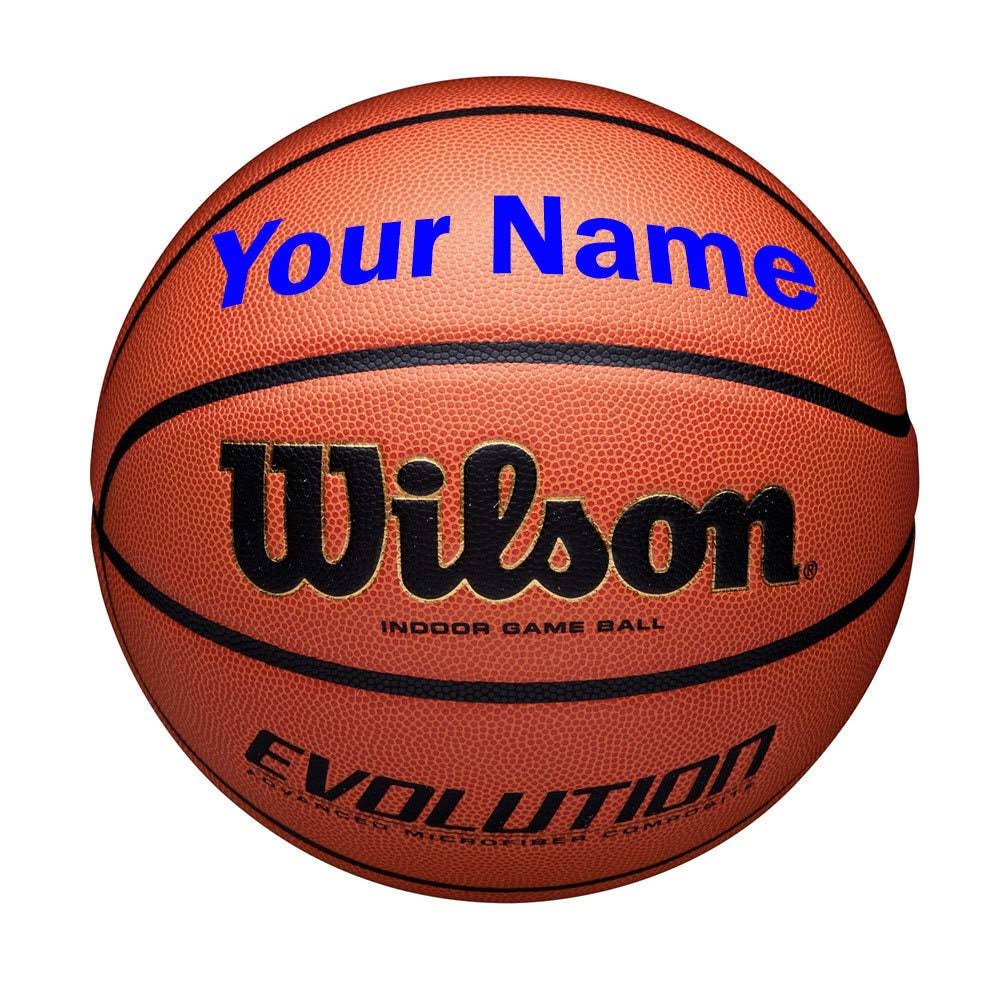 Personalized Wilson Evolution Basketball Indoor Sizes 29.5 28.5 Or 27.5