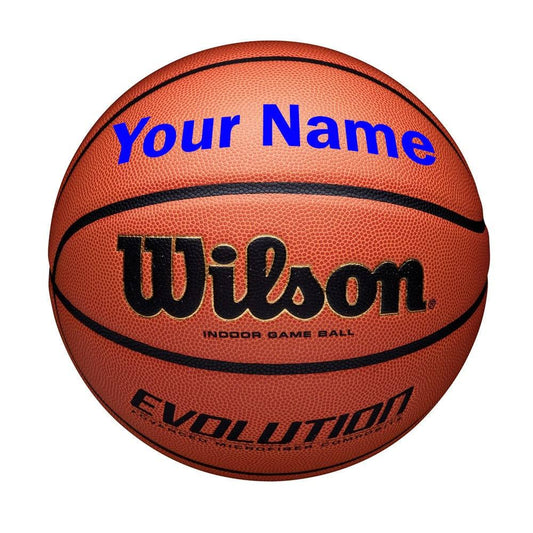 Personalized Wilson Evolution Basketball Indoor Sizes 29.5 28.5 Or 27.5