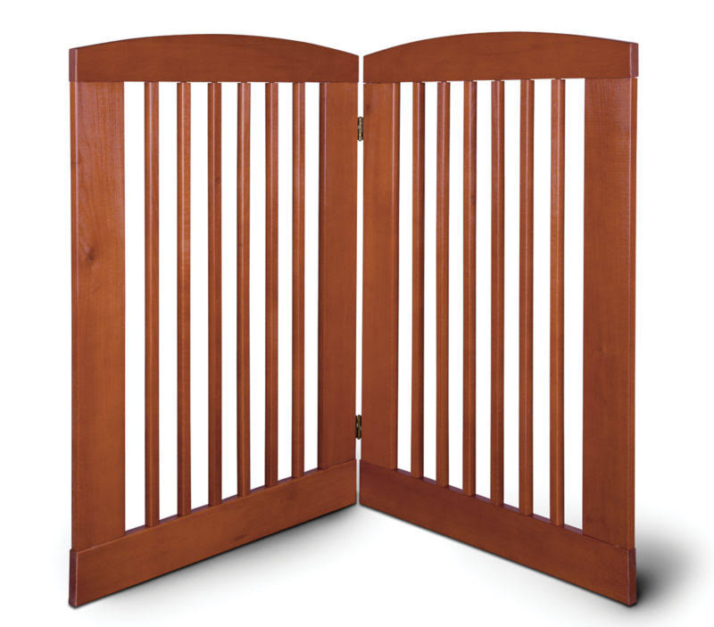 Panel Zig-Zag Indoor Wooden Dog Gate