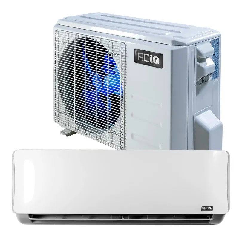 12,000 Btu 19 Seer Single Zone Wall Mounted Mini Split System With Wifi Aciq-12w-Hp230 / Aciq-12z-Hp230b