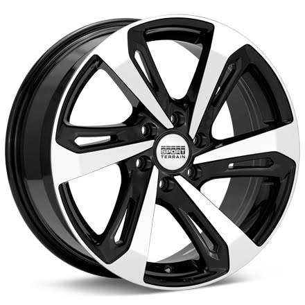 Terrain Xp2 Machined W/Black Accent Wheels 17 In 17x8 45 Xp278611545bmf