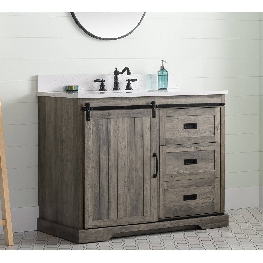 Single Bathroom Vanity Set Laurel Foundry Modern Farmhouse Top Finish