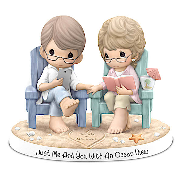 Moments Porcelain Beach Figurine With 2 Names