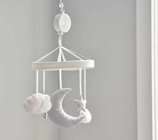 Moon & Stars Felt Crib Mobile