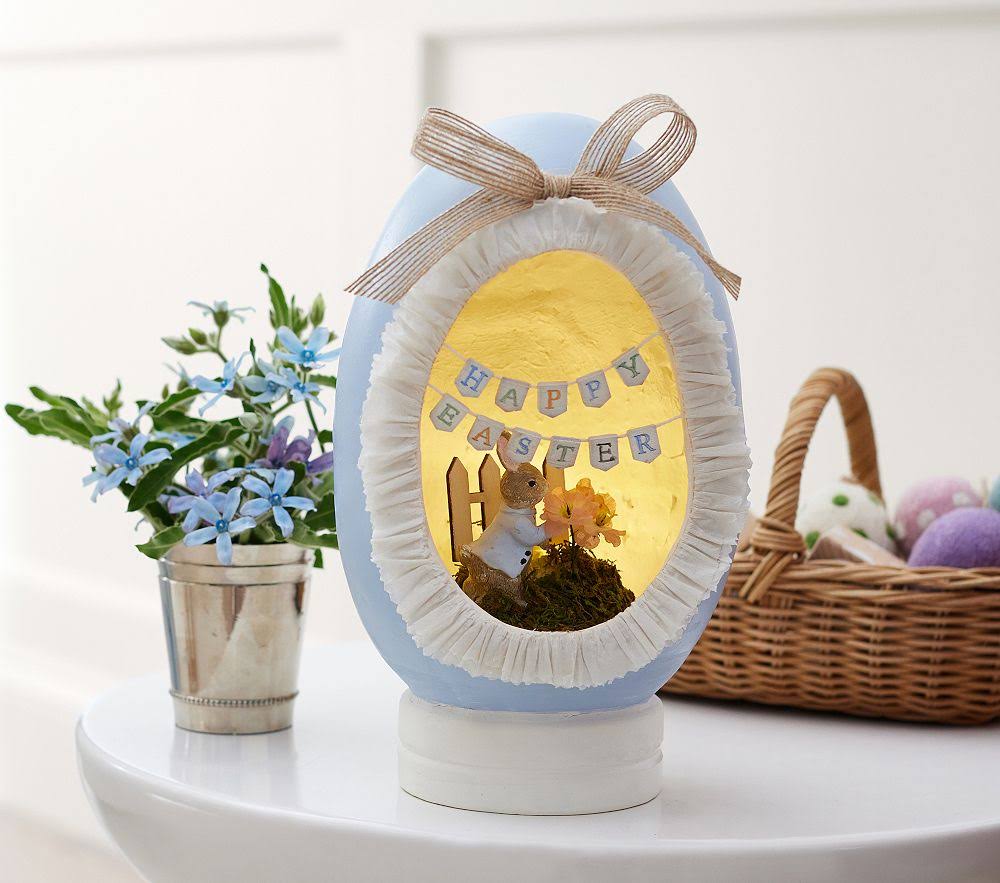 Rabbit Lit Panorama Egg