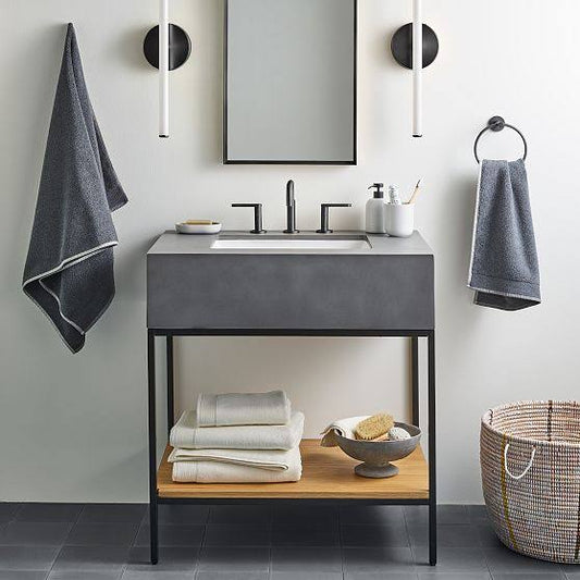 Streamline Concrete Single Bathroom Vanity