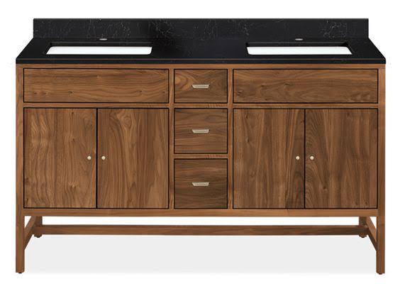 Modern Berkeley Bath Vanity Double-Sink Wood