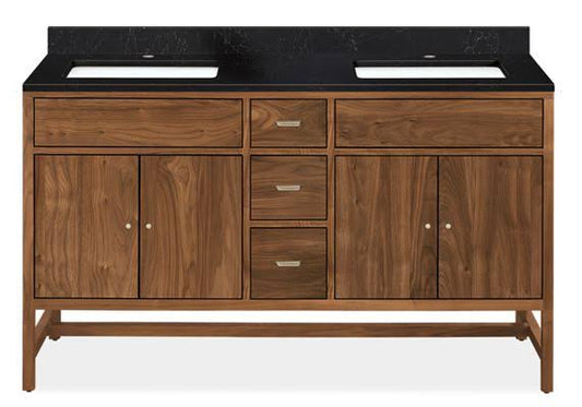 Modern Berkeley Bath Vanity Double-Sink Wood