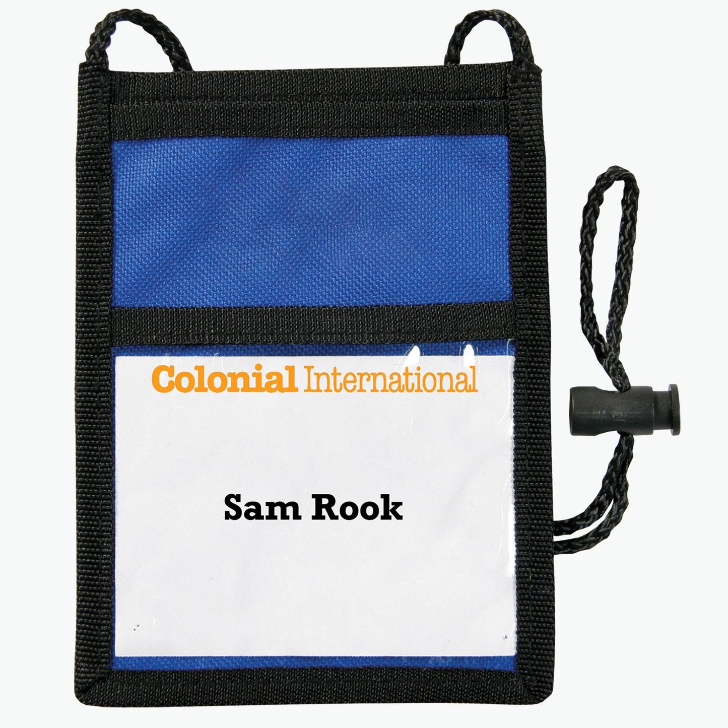 100 Marco Bulk Wholesale Blank Poly Canvas Neck Wallet And Name Badge Holder With Adjustable Lanyard