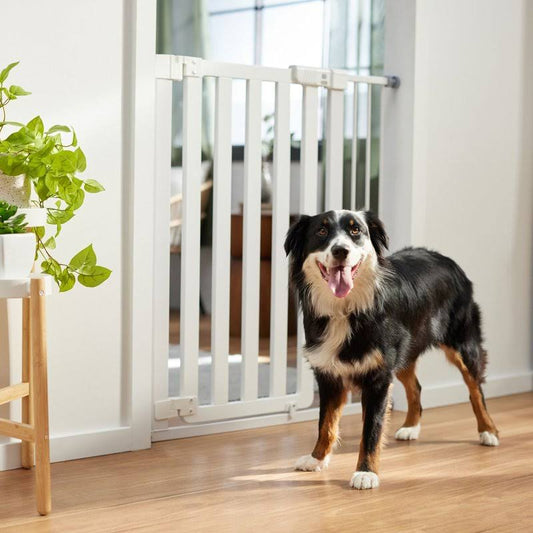 Wood & Metal Extra Tall Auto-Close Dog Gate