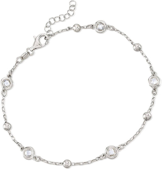 T.W Diamond Station Anklet Womens