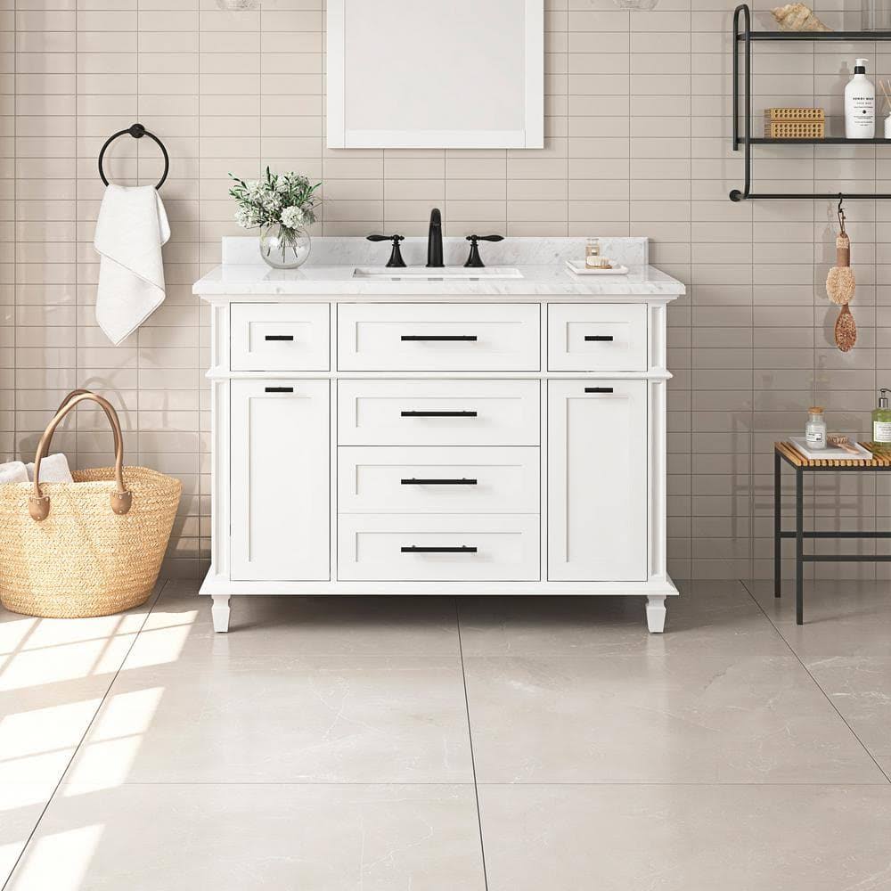 Tarbot 48 In. W X 22 In. D X 34 In. H Single Sink Bath Vanity