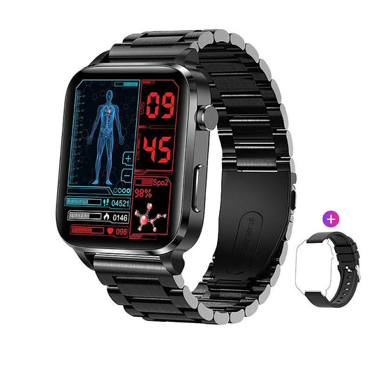 2023 New Blood Sugar Smart Watch Men Health Heart Rate Blood Pressure Sport Smartwatch Women Glucometer Watch For Android Iphone