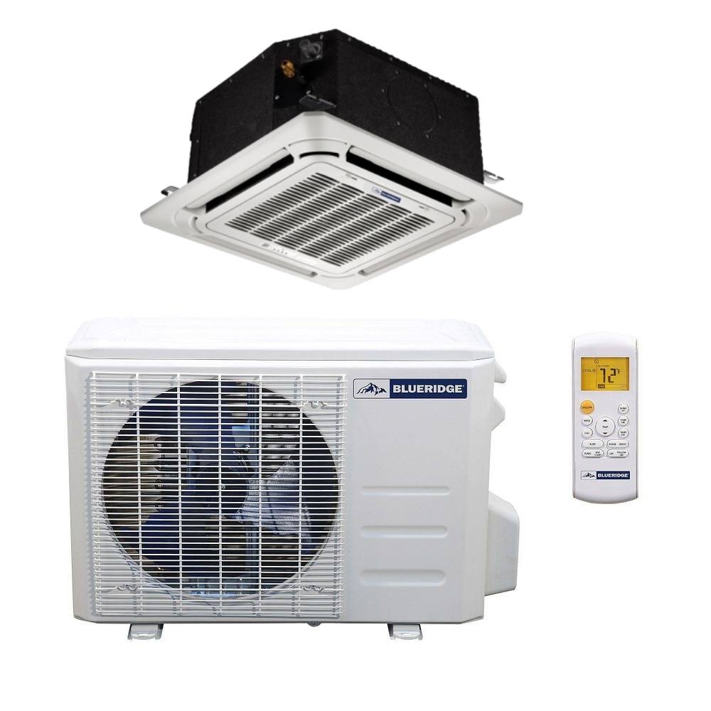 12,000 Btu 21.5 Seer / 21.1 Seer2 Hyper Heat Single Zone Ceililng Cassette Heat Pump System - Wifi Capable Bmy12hh22cc