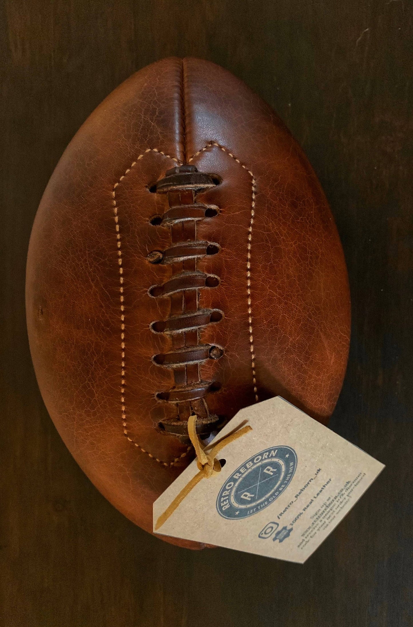 Reborn Real Leather American Football Professional Adult Size