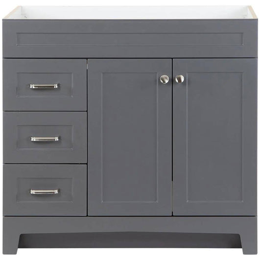 Thornbriar 36 In. W X 21.52 In. D X 34.2 In. H Bath Vanity Cabinet Only In Cement