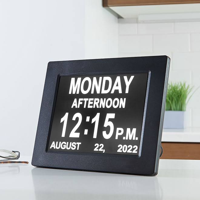 To Read Digital Clock By Sharper Image 8 Lcd Screen