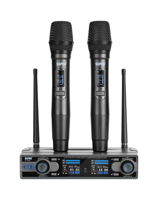 Wireless Microphones For Singing And Speaking Microfono Inalambrico Professional With Dual Cordless Handheld Mics For Stage