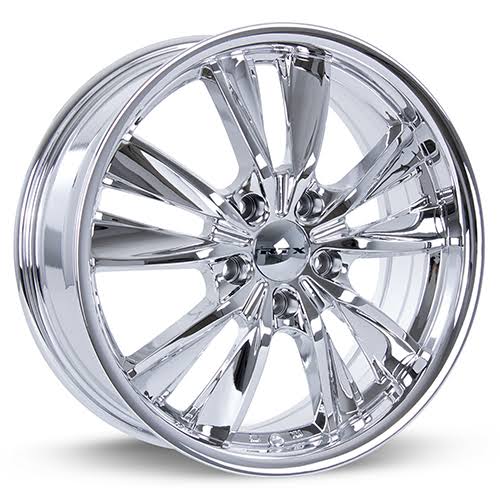 17x7 +40 Twist Chrome 5x4.5 081367 Chrome Wheels / Rims