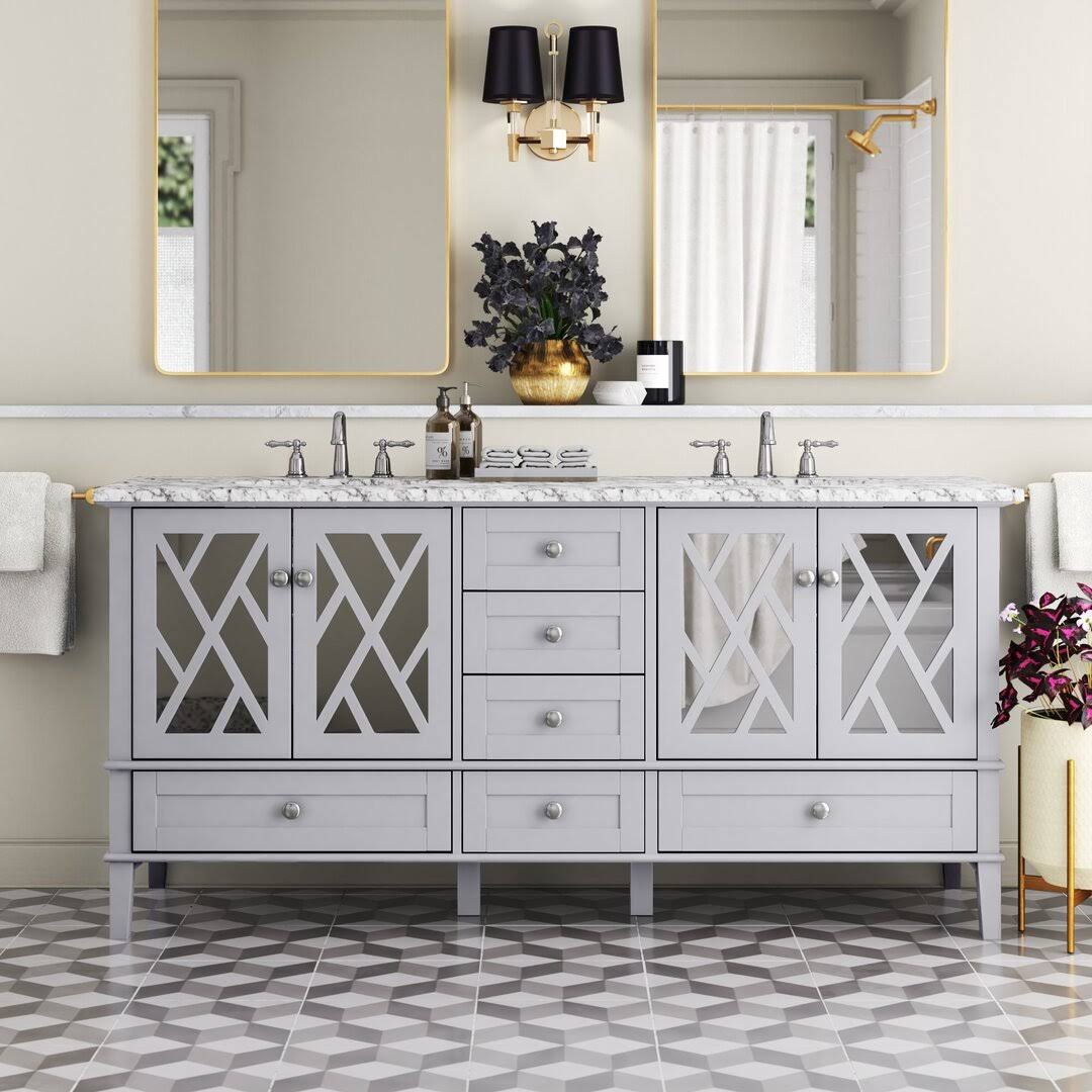 Single Bathroom Vanity Set Etta Avenue Base Finish