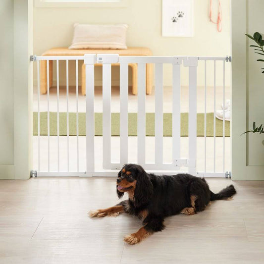 Wood & Metal Extra Wide Auto-Close Dog Gate