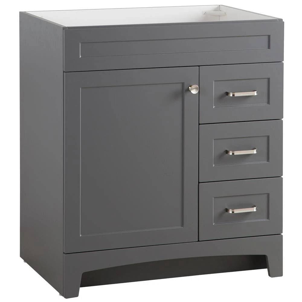 Thornbriar 48 In. W X 21 In. D Bathroom Vanity Cabinet In Cement