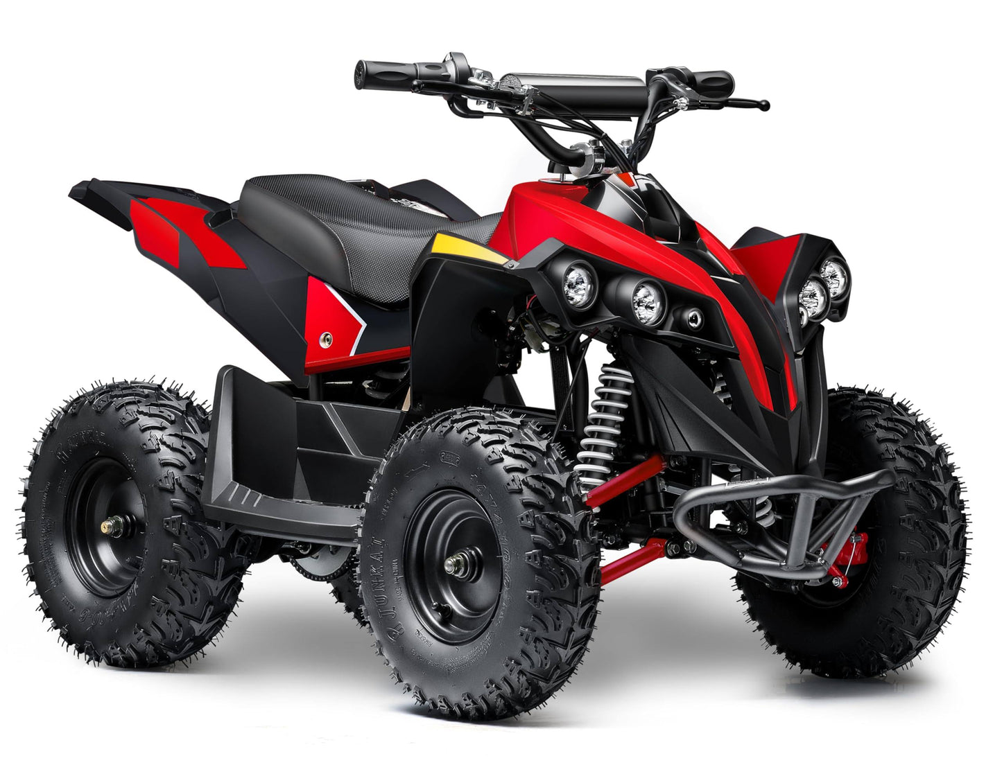 1000w Electric Atv Quad 4-Wheeler With Off-Road Tires - 36v Four Wheelers - Up To 220 Lbs - Tested And Fully Assembled (Red)