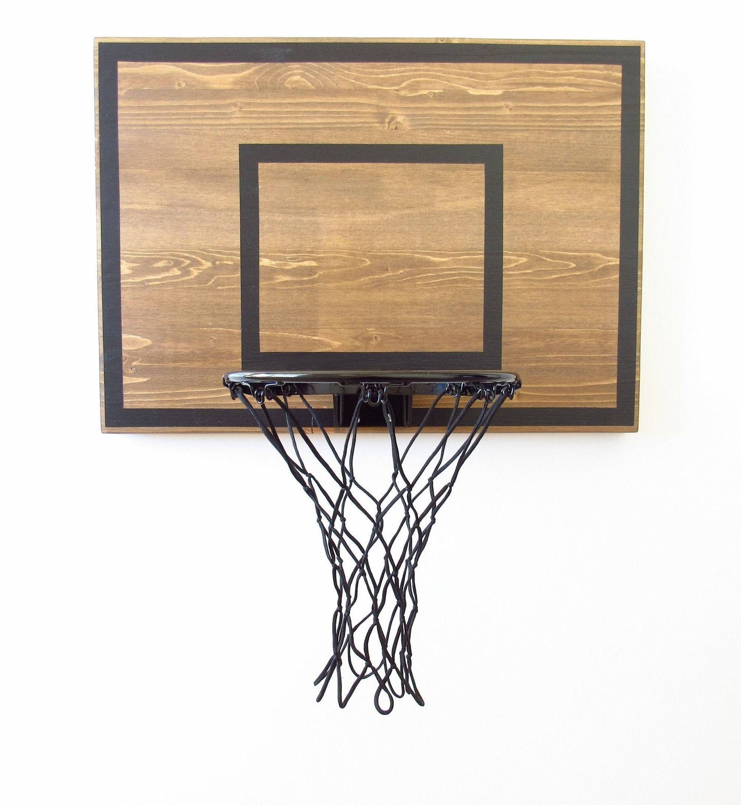 Wall Mounted Basketball Hoop Brown And Black Indoor Goal