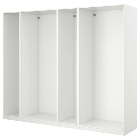 Pax 4 Wardrobe Frames, White, 117 7/8x13 3/4x79 1/4