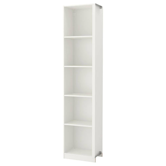 Pax Add-On Corner Unit With 4 Shelves, White, 20 7/8x13 3/4x92 7/8