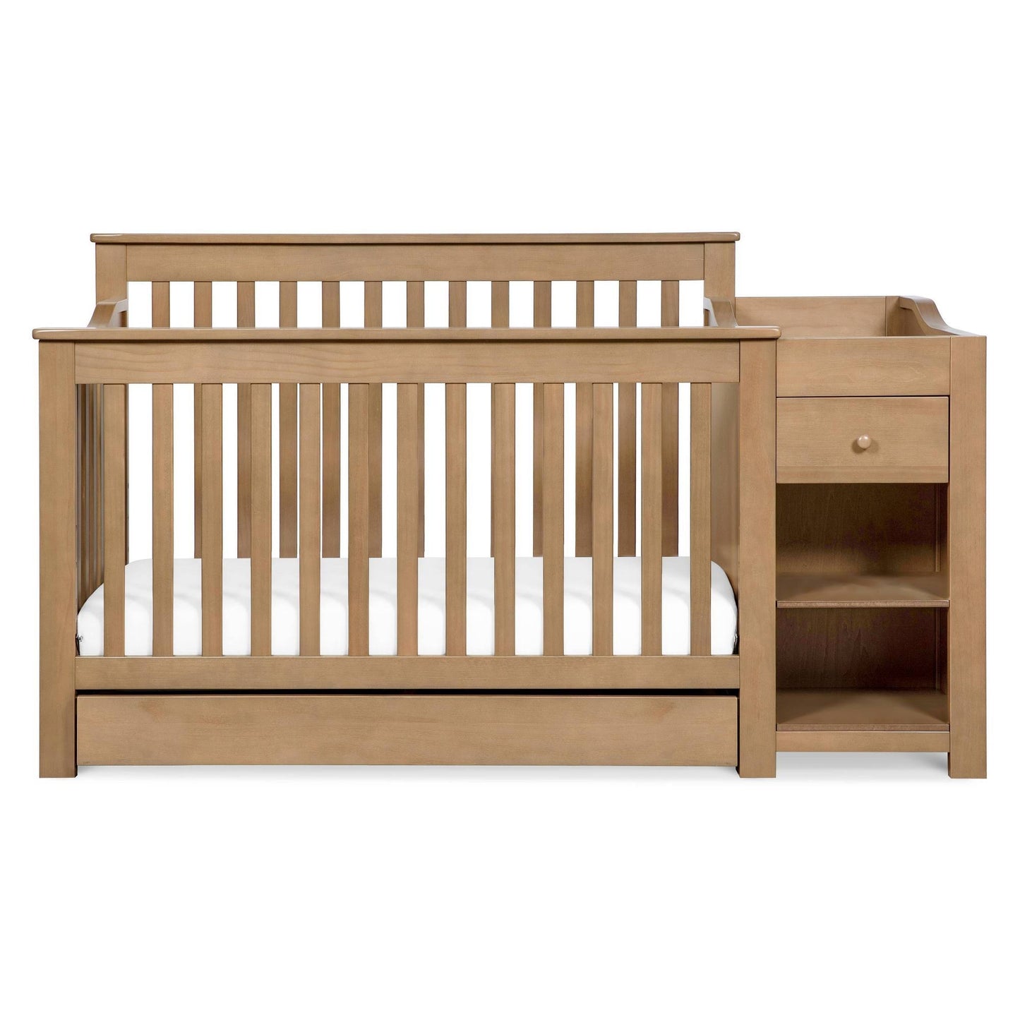 Piedmont 4-In-1 Crib And Changer Combo Hazelnut