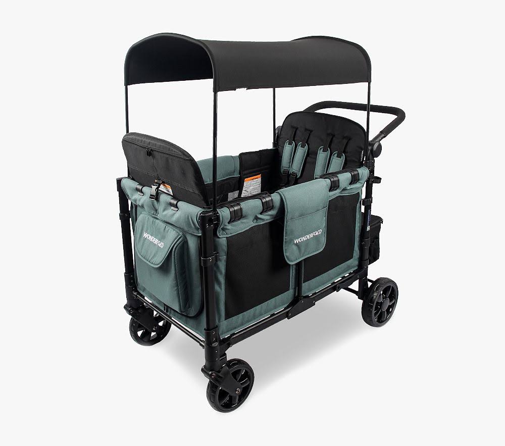 W4 Elite Multifunctional Quad Stroller Wagon, Hunter Green