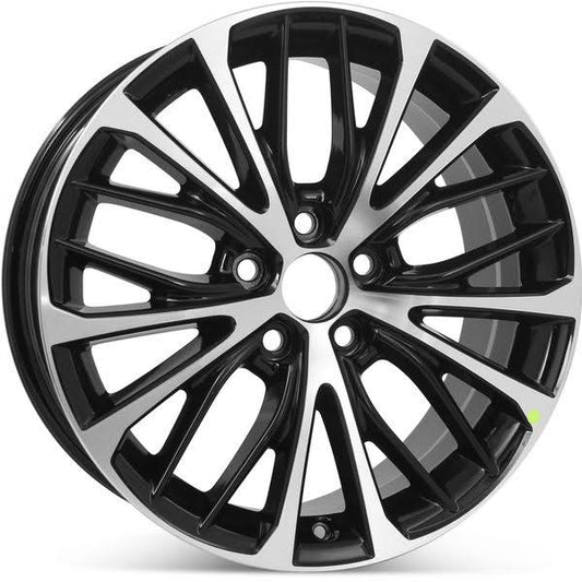 18 X 8 Replacement Wheel For  Camry Se Hybrid Se 2018 2019 2020 Rim 75221 Machined W/ Black