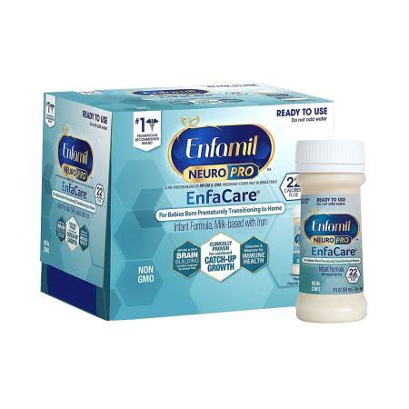 Neuropro Enfacare Infant Formula With Iron Unflavored 2 Oz. Nursette Bottle