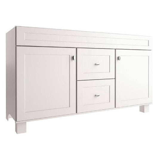 Palencia White 60-In Transitional Bathroom Vanity 20r Vsdb60