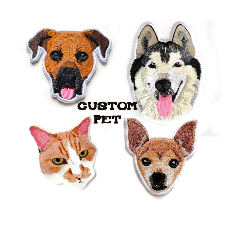 Pet Embroidery, Personalized Embroidery Patch, Custom Animal Patch, Custom Pet Design, Embroidered Pet Patch Gift