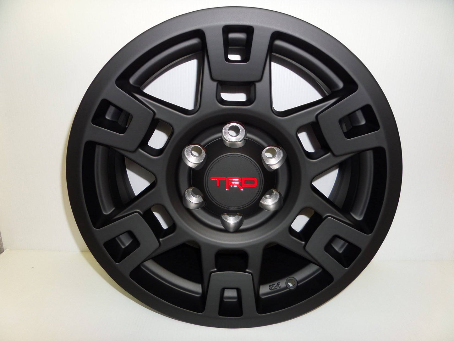 Trd Pro 17 Matte Black 6-Spoke Wheel Genuine Oe Oem Toy-Ptr20-35110-Bk