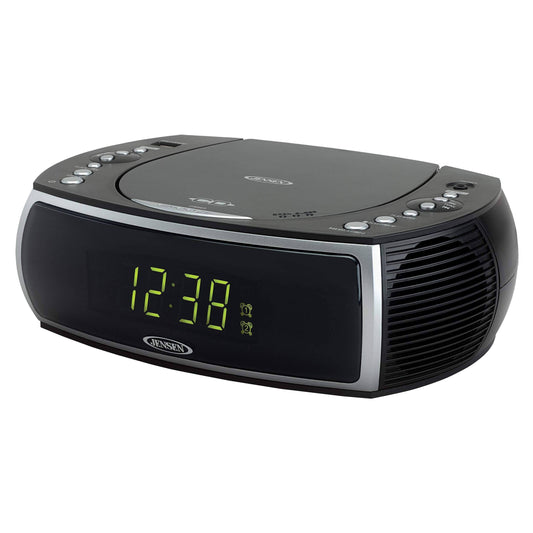 Modern Home Cd Tabletop Stereo Clock Digital Am/Fm Radio Cd Player Dual Alarm Clock Stereo Cd Top-Loading Disc Player