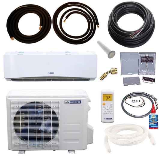 18,000 Btu 19.5 Seer / 19.5 Seer2 Ductless Mini Split Heat Pump Kit 15ft W Wifi Bmy1820 Kit15