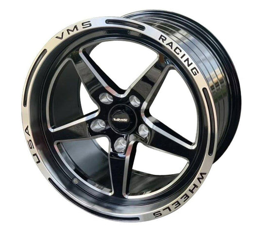 Vms 17x10 Rear Street Drag Race Wheel Polished Lip Vwst029