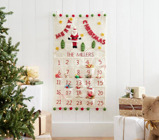 Santa Felt Christmas Advent Calendar