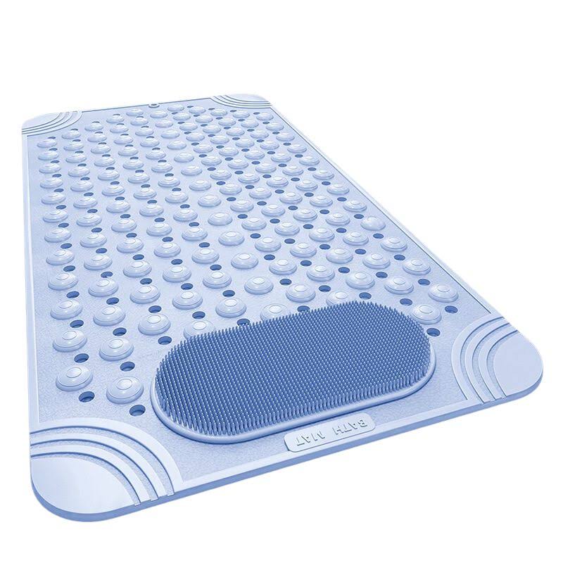 Non-Slip Bathtub Mat For Elder And Children Safety, And Prevent Mold Growth Problem, Blue / 36 X 70cm