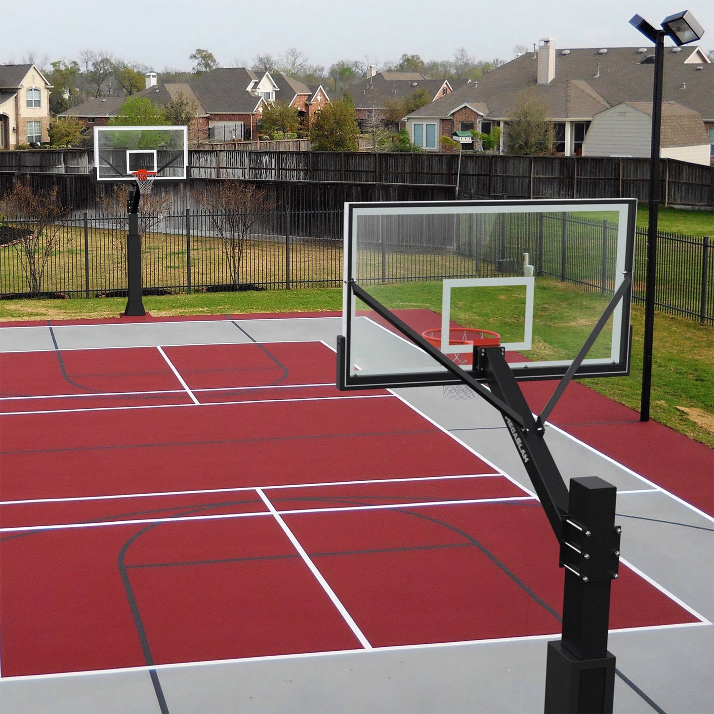 Slam Hoops Fx Pro Fixed Height Basketball Goal & Hoop System