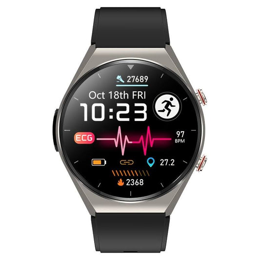 2023 New Blood Glucose Sugar Measurement E09 Smart Watch Ecg Blood Oxygen Body Temperature Monitoring Smartwatch Band,Temu