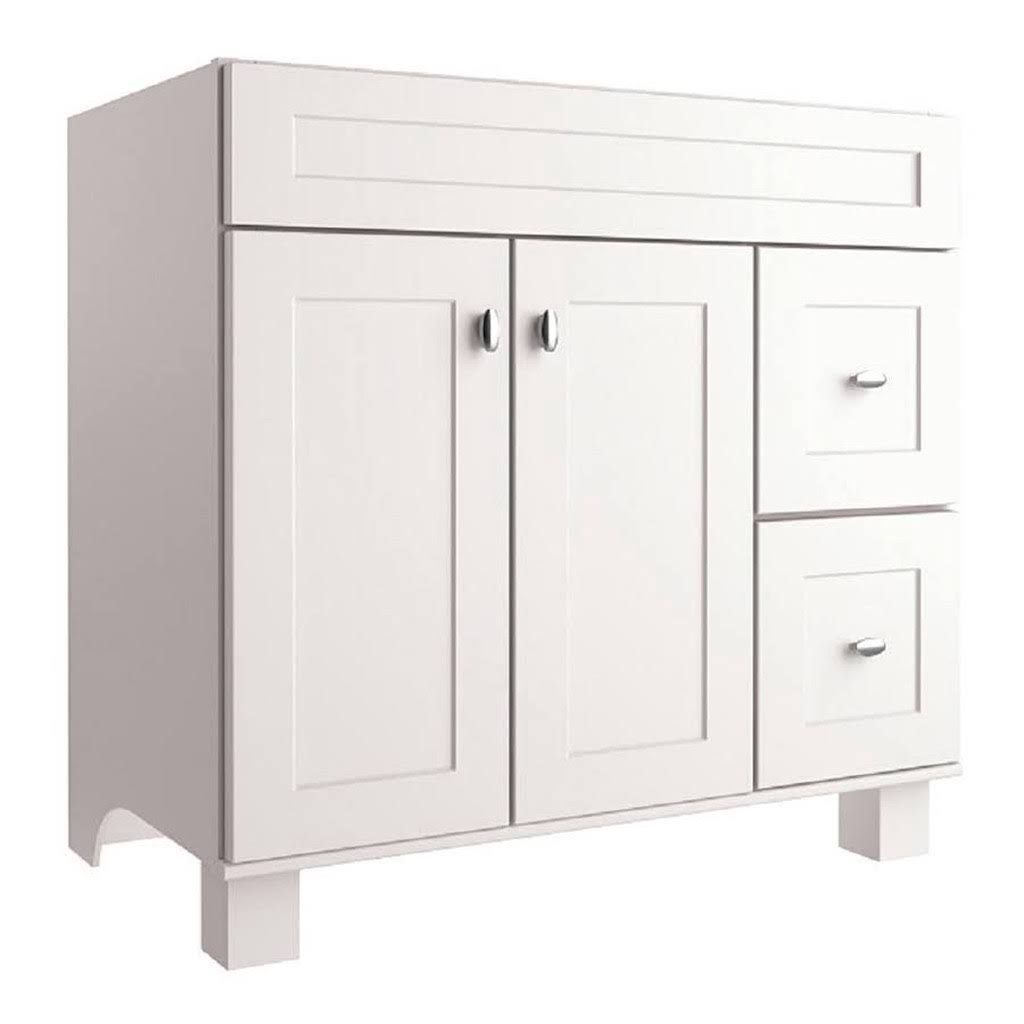 Palencia White 36-In Transitional Bathroom Vanity 20r Vsdb36