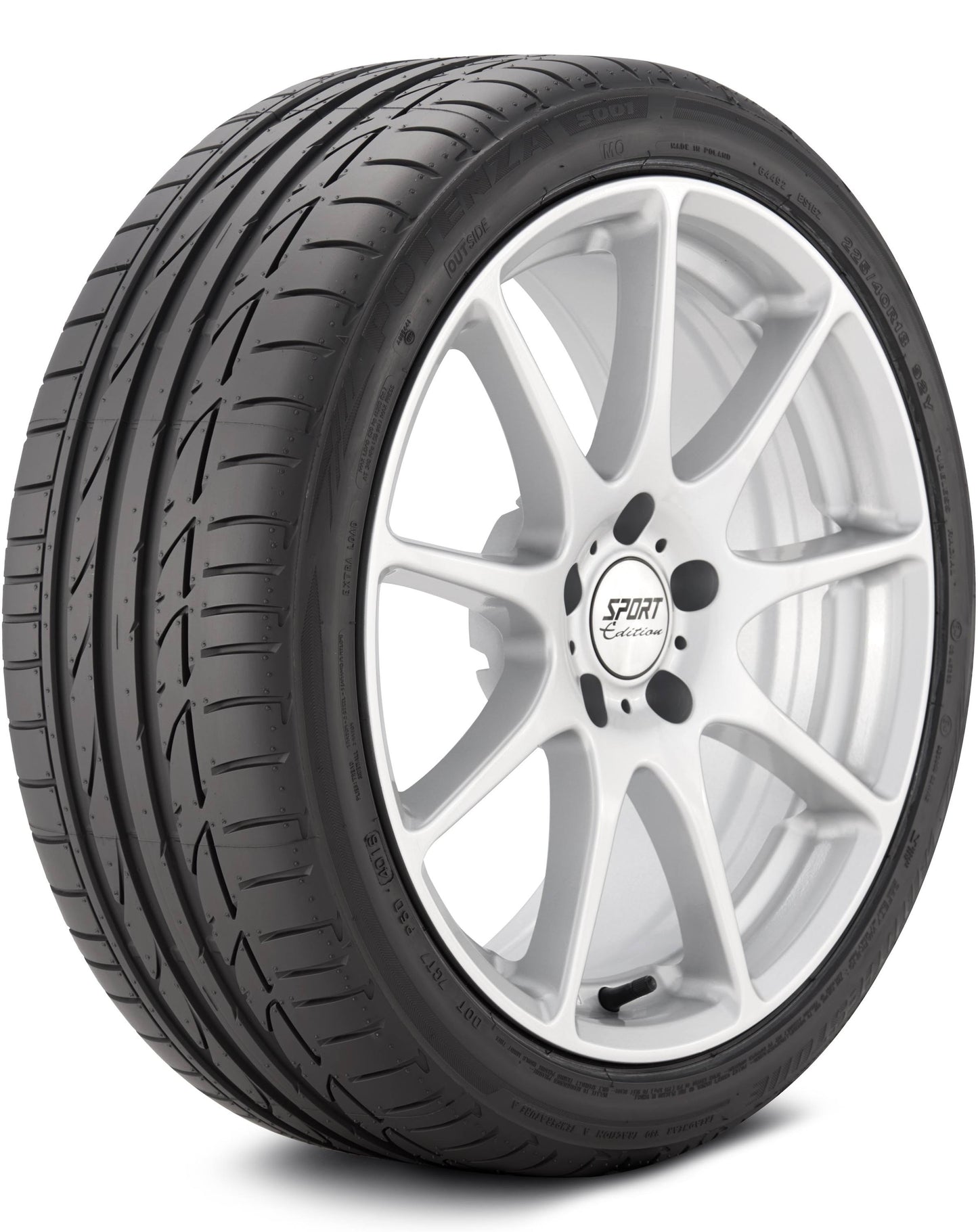 Potenza S001 215/45-20 Xl 95w Max Performance Summer Tire 009173 Old